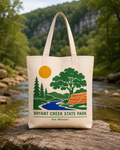 Bryant Creek State Park natural background canvas tote bag