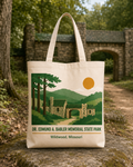 Dr. Edmund A. Babler Memorial State Park natural background canvas tote bag