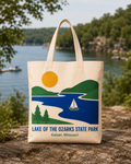 Lake of the Ozarks State Park natural background canvas tote bag