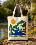 Meramec State Park natural background canvas tote bag