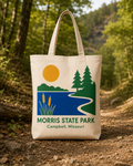 Morris State Park natural background canvas tote bag
