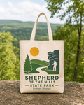 Shepherd of the Hills State Park natural background canvas tote bag